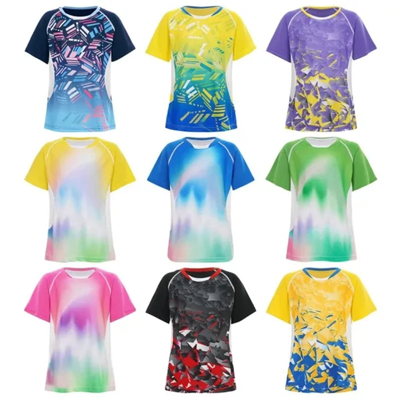 Kids Boys Girls Quick Dry Sports T-shirt Short Sleeve Breathable O Neck Tee Top For Basketball Football Badminton Tennis T Shirt