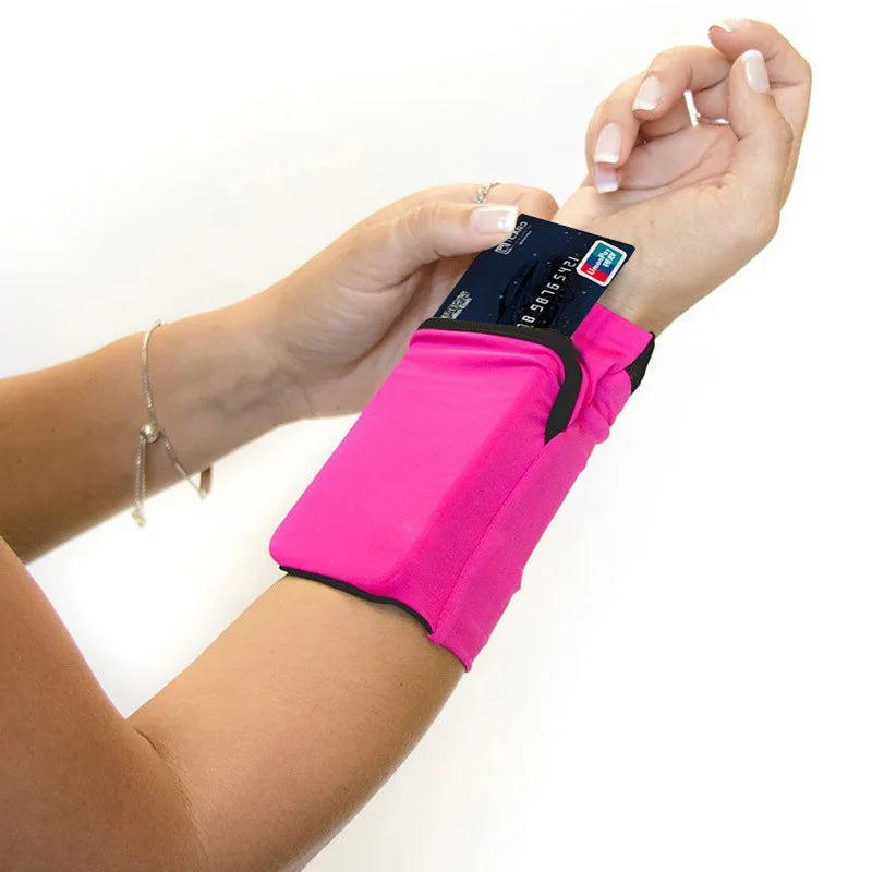 Sport Mini Cotton Wrist Pocket Pouch