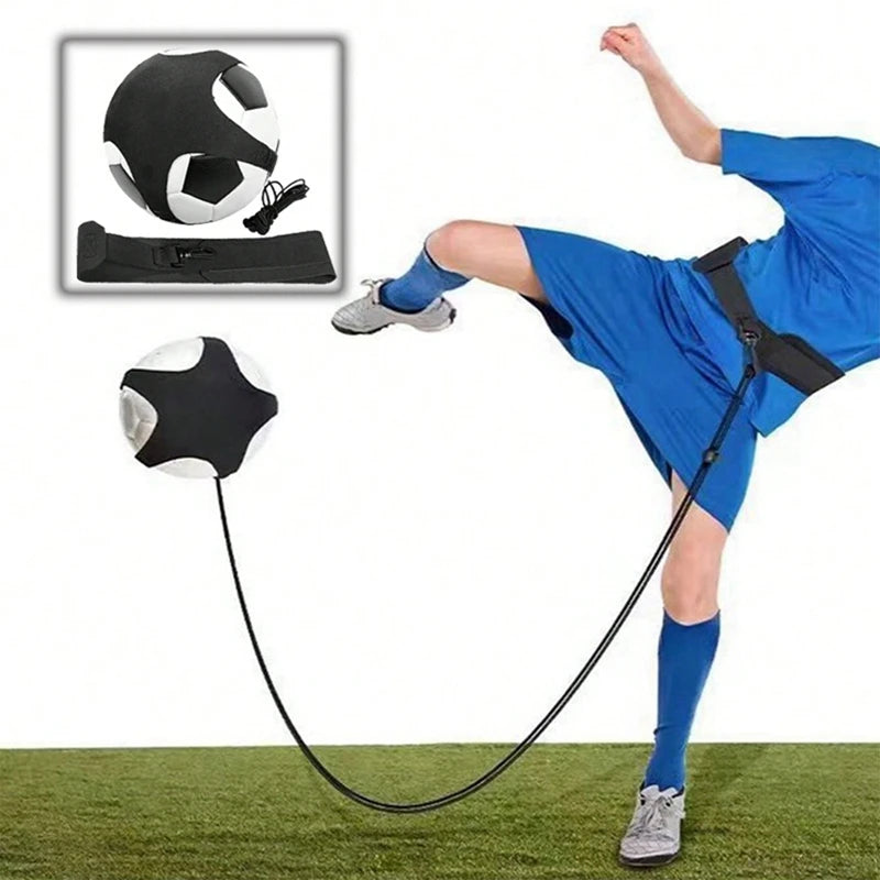 Football Club Training Belts Soccer Ball Kicking Strap Adult Kids Football Control Trainer Adjustable Waist Belt Solo Practice