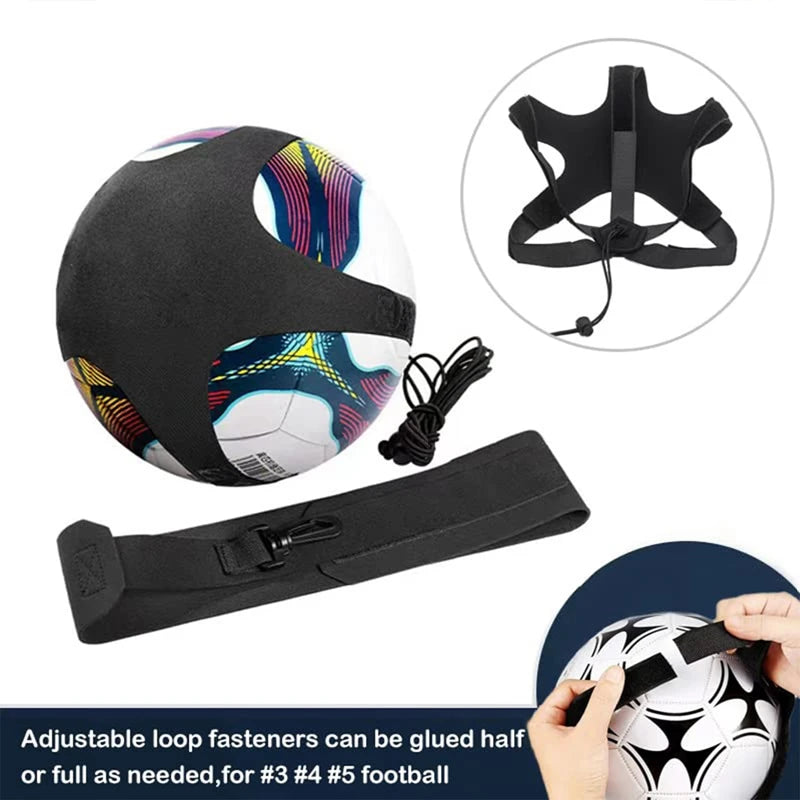 Football Club Training Belts Soccer Ball Kicking Strap Adult Kids Football Control Trainer Adjustable Waist Belt Solo Practice