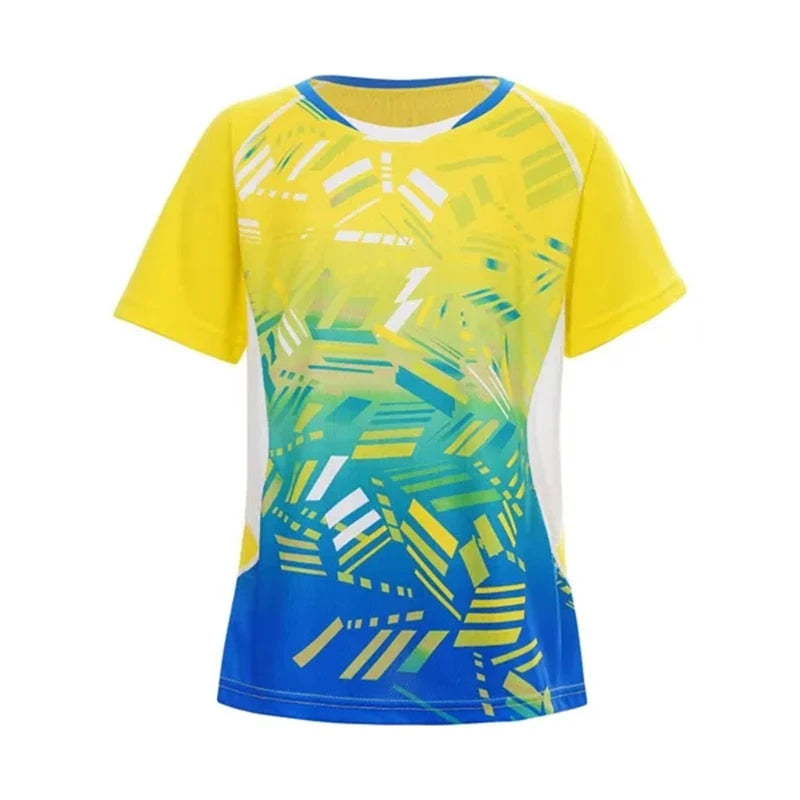 Kids Boys Girls Quick Dry Sports T-shirt Short Sleeve Breathable O Neck Tee Top For Basketball Football Badminton Tennis T Shirt